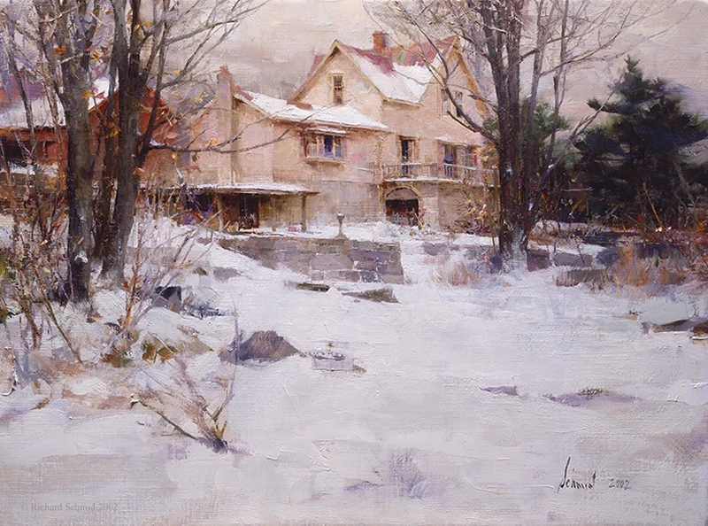Painting by Richard Schmid, Brattleboro House.