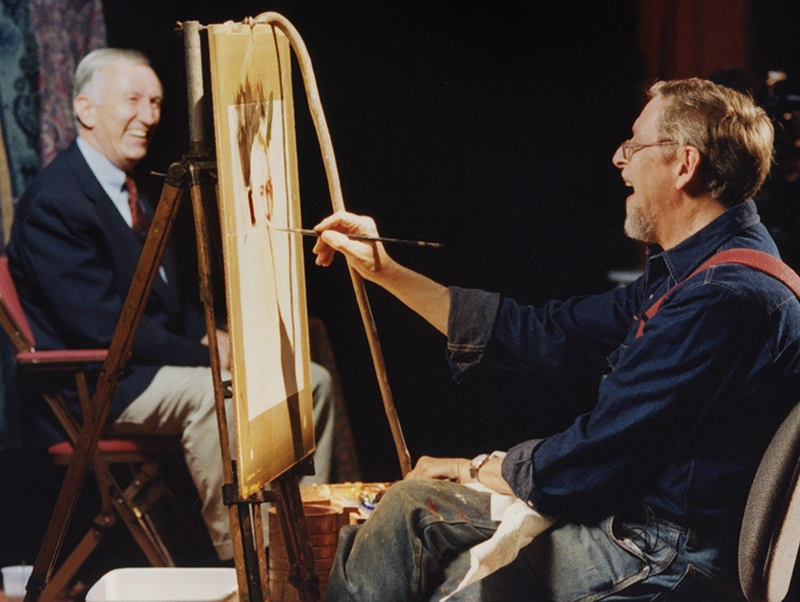 Portrait of Richard Schmid at the easel
