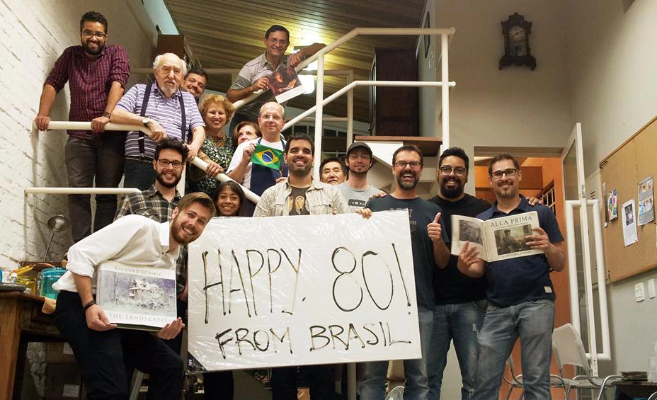 Global Art Party celebrants in Brazil