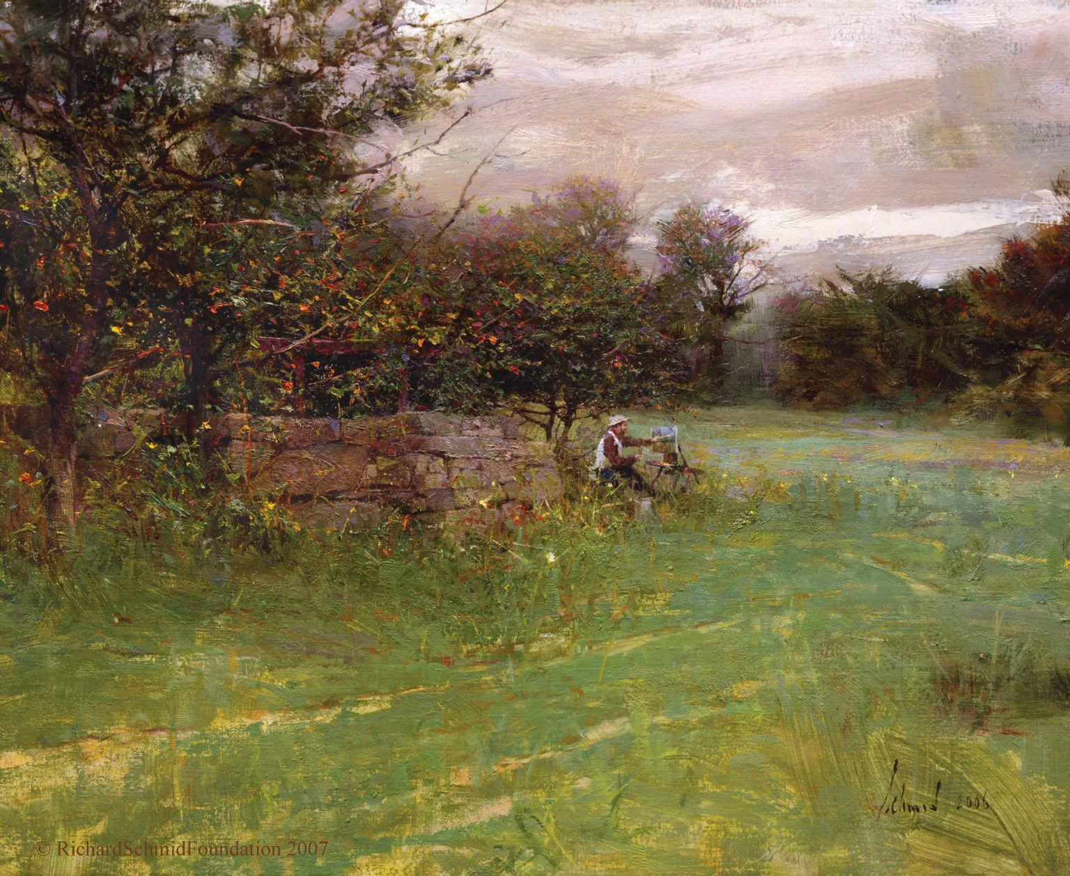Painting of Clayton Beck by Richard Schmid