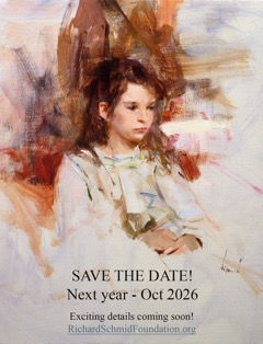 Richard Schmid's painting Erin, painåted at the Palette & Chisel.